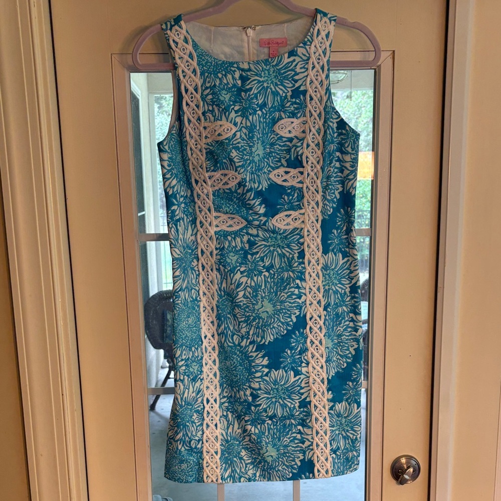 Lilly Pulitzer Turquoise Floral Mini Dress